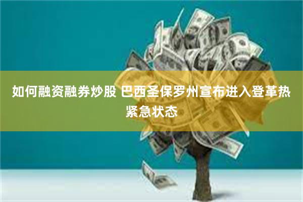如何融资融券炒股 巴西圣保罗州宣布进入登革热紧急状态
