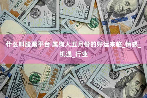 什么叫股票平台 属狗人五月份的好运来临_情感_机遇_行业