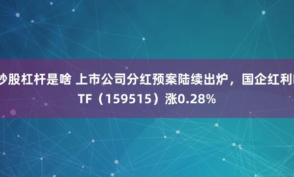 炒股杠杆是啥 上市公司分红预案陆续出炉，国企红利ETF（159515）涨0.28%