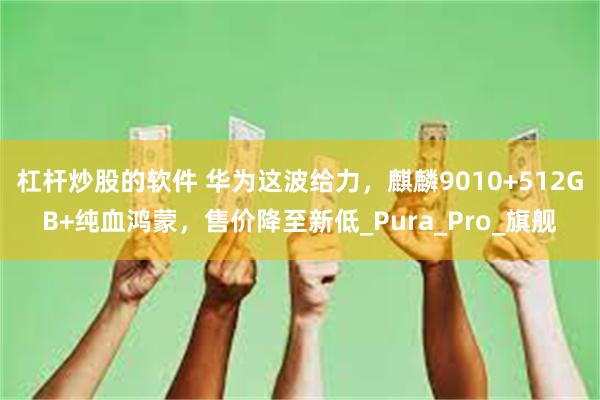 杠杆炒股的软件 华为这波给力，麒麟9010+512GB+纯血鸿蒙，售价降至新低_Pura_Pro_旗舰