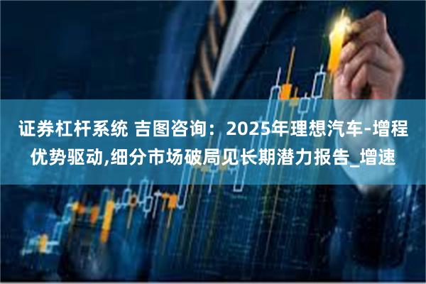 证券杠杆系统 吉图咨询：2025年理想汽车-增程优势驱动,细分市场破局见长期潜力报告_增速