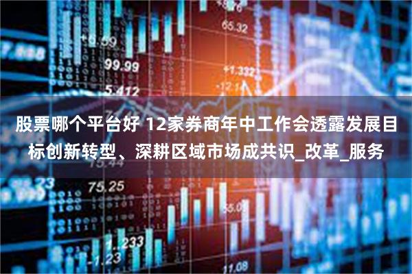 股票哪个平台好 12家券商年中工作会透露发展目标创新转型、深耕区域市场成共识_改革_服务