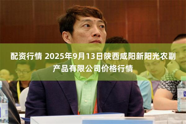 配资行情 2025年9月13日陕西咸阳新阳光农副产品有限公司价格行情